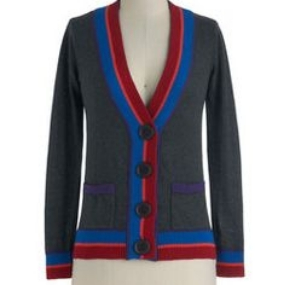 Modcloth Dark Gray Cardigan